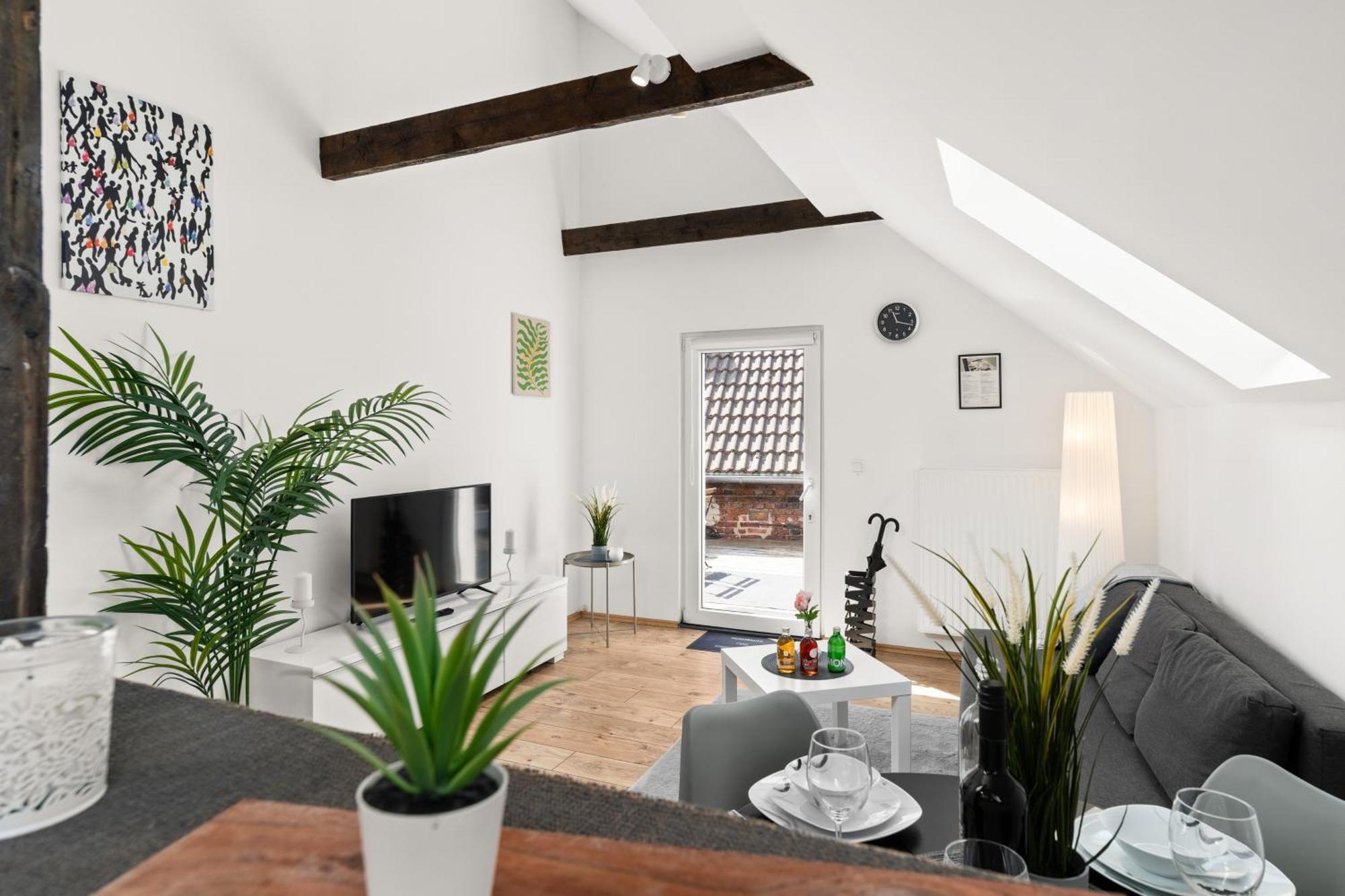 Mola Apartments-Charmante Ferienwohnung Im Herdecke Zentrum Fuer 3 Personen-Grosse Dachterrasse-Grill-Gratis Parken-Wlan Exterior foto